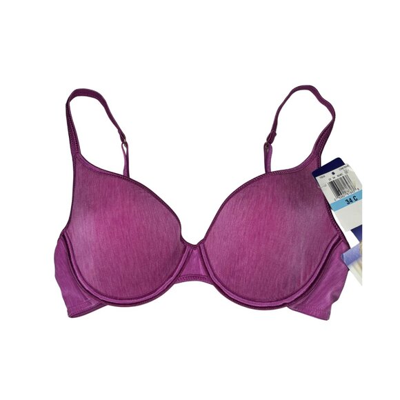 NWT Van Elle “Illuminator” Demi Contour Underwire Bra – 34C ( Berry Purple ) - Picture 1 of 7